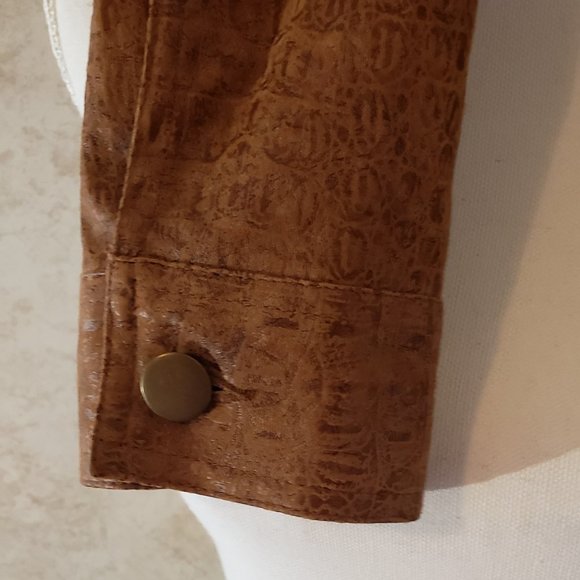 Birch Hill Faux Alligator Jacket - M - EUC - Picture 11 of 13